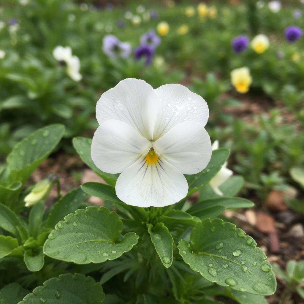 ビオラ［白］ 画像